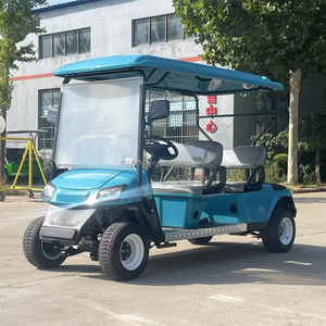 Carro Eléctrico Turístico Completamente Equipado con Cortina Antilluvia, Luces de Advertencia y Asientos de Lujo, Buggy de 6 Plazas para Transporte VIP en Resorts - Product Image 5