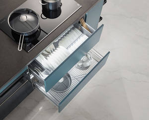 אביזרי מטבח סיני ארון מגירת סל אמריקה סגנון תעשייתי להגדיר ארונות מטבח מלמין מותאם אישית למכירה - Product Image 3