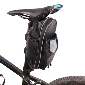 Bolsa para sillín de bicicleta AZ-400, bolsa impermeable para asiento trasero de 1L, accesorios para ciclismo de montaña, color negro - Product Image 4