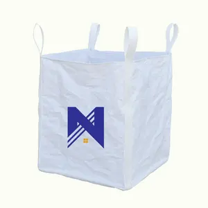 1 Ton 2 Ton Widely Cycle Used Waterproof PP FIBC Jumbo Big Bulk Bag 1000kg U-Panel Conductive Container Bag Ton Bags Supplier