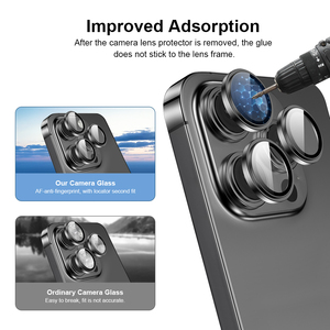<span class=keywords><strong>Protector</strong></span> de Cristal Templado para <span class=keywords><strong>Cámara</strong></span> Trasera de <span class=keywords><strong>iPhone</strong></span> 17 Pro Max 16 Pro, Transparencia HD, Revestimiento AR, Cubierta de Lente Metálica a Prueba de Explosiones - Product Image 4