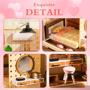 Kit de Matériaux Créatifs pour Micro-Scène DIY : Jouet en Plastique à Assembler pour Chambre à Coucher, Thème Spatial Amusant, Idéal pour la Décoration et comme Cadeau Transfrontalier - Product Image 4