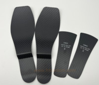 Semelle intérieure en fibre de carbone Chaussures 3k Twill Matte LOGO Print Carbon Fiber Plate Cnc Cutting Insole 1.0mm 0.8mm