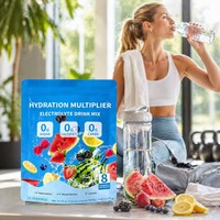 OEM Private Label Electrolyt Drink Mix Poeder Suikervrije Hydratiestick Packs 15 porties 75g Fruit Flavor Easy Mix