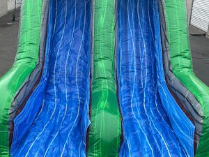 Nhiệt đới Inflatable thương mại Nhà bị trả lại trượt Combo Rừng Nhiệt Đới chướng ngại vật Bouncer và trượt Combo - Product Image 4