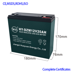 Wartungsfreie Elektrofahrräder/E-Scooter Elektrische Rollstühle 6 <span class=keywords><strong>DZM</strong></span> <span class=keywords><strong>20</strong></span> 12V 20Ah DZM12V20AH Blei-Säure-Batterie Wiederaufladbar - Product Image 2