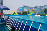 Piscine commerciale à supports, en acier, 15x20x1.32M