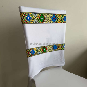 Housse de chaise personnalisée avec logo, design éthiopien, 3D, avec élastique, motif <span class=keywords><strong>Saba</strong></span> - Product Image 5