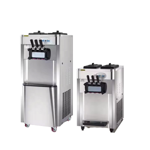 Machine à glace WICE à nettoyage automatique 10L (2x5L), machine à yaourt glacé commercial à économie d'énergie avec affichage numérique et commande à une touche - Product Image 1