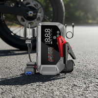 Démarreur de voiture d'urgence 12000 mAh, batterie externe portable 12 V, courant de crête 1000 A, lumière LED