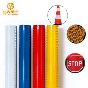 印刷可能な自己接着ロードサイネージ安全マイクロPrismactiグレードレトロダイヤモンドグレードフィルム反射シートロール - Product Image 3