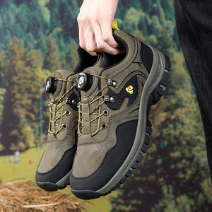Chaussures de randonnée pour hommes, bout rond, doublure en mesh synthétique, semelle extérieure en caoutchouc, semelle intermédiaire en EVA, respirantes, toutes saisons, pour la marche en plein air et le trekking - Product Image 3