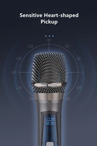 ไมโครโฟน UHF 2ช่องไมโครโฟน Vlogging คาราโอเกะไร้สายสำหรับ YouTube TikTok ร้องเพลง - Product Image 6