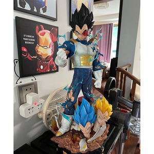 Vente chaude 2024 Grande taille Figurine d'anime japonaise <span class=keywords><strong>Dragon</strong></span> <span class=keywords><strong>Ball</strong></span> Taille réelle Statue de Vegeta en résine Sculpture de Vegeta Figurine d'anime réaliste - Product Image 2