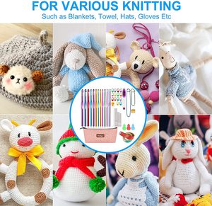 Offre Spéciale <span class=keywords><strong>Pas</strong></span> <span class=keywords><strong>Cher</strong></span> En Vrac Acheter Crochet Crochets Ensemble Poignée En Aluminium <span class=keywords><strong>Aiguilles</strong></span> <span class=keywords><strong>À</strong></span> <span class=keywords><strong>Tricoter</strong></span> Pour les Mains arthritiques Pour fils Artisanat - Product Image 5