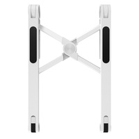 Support pour ordinateur portable en plastique en forme de X, 4 réglages de hauteur, bureau pliable pour tablette, support portable pliable pour ordinateur portable