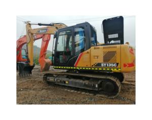 SANY SY135 13.5 tonnes ont utilisé des ventes directes d'usine d'excavatrice hydraulique de chenille EPA et CE certifiés - Product Image 1
