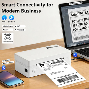 Impresora de Etiquetas Térmicas de Códigos de Barras MHT-L1091 de 110 mm para Etiquetas de Tela, Etiquetas de Prescripción, Impresora de Códigos Bluetooth Pequeña - Product Image 2