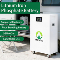 Batterie LiFePO4 compacte Van Life Power 51.2V 100Ah 200Ah 10kWh pour camping-car, camping hors réseau, avec application mobile de surveillance, 6000 cycles