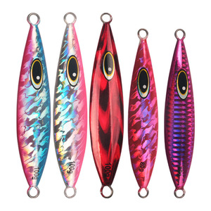 Señuelo de pesca de aguas profundas de 100 g, señuelo de jigging con peso de plomo para macarela y macarela española, cebo de fondo luminoso con láser de movimiento lento - Product Image 1