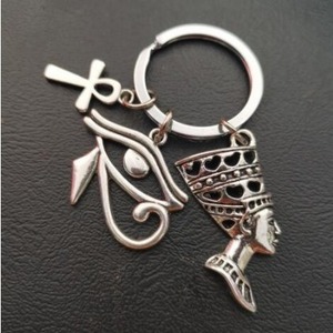 Porte-clés Égyptien Anubis, Œil <span class=keywords><strong>de</strong></span> Ra ESC01, Symbole Ancien, Totem, Croix, Amulette Pharaonique, Pendentif Métallique, Porte-clés <span class=keywords><strong>de</strong></span> Voiture, Cadeau - Product Image 4