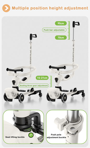 Patinete Plegable para Niños con Ruedas Grandes de PU con Luces, Patinete Magnético Silencioso de 3 Ruedas para Niños Pequeños - Product Image 5