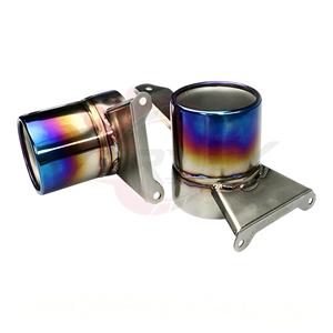 Tubo de Escape Vortex Titanium Burnt Blue de Alto Rendimiento para Ferrari 488 Spider con Válvulas de Vacío y Doble Salida - Product Image 4