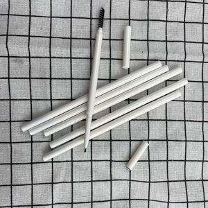 Marque privée <span class=keywords><strong>Crayon</strong></span> à sourcils <span class=keywords><strong>blanc</strong></span> Logo personnalisé Stylo à sourcils végétalien étanche <span class=keywords><strong>Crayon</strong></span> à sourcils personnalisé avec brosse - Product Image 2