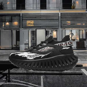 Zapatos Deportivos para Hombre 2025, Color Amarillo y Negro, Plataforma con Bloques de Color, Amortiguación, Casuales, Suaves, Transpirables, con Suela Gruesa de EVA - Product Image 2