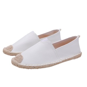 Vente directe usine – <span class=keywords><strong>Espadrilles</strong></span> de luxe en cuir PU souple et respirant, style mocassin, semelle en jute solide, pour hommes et femmes - Product Image 1
