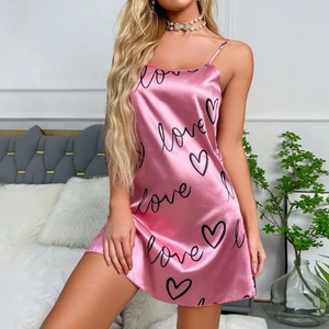 Women's Sleeveless Cotton Nightgown – Lightweight Sleep Dress, Sweet Pink, Medium (100% Cotton, Machine Washable)