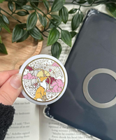 Sangle magnétique personnalisée en métal pour téléphone et support Kindle, motif dragon émaillé pour les amateurs de livres