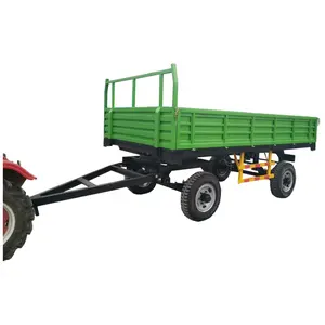 En popüler yeni tarım traktör kova çekili Site römork damperli tahıl Transfer kamyonu
