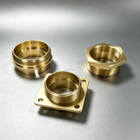Pièces en laiton CNC avec options d'usinage et d'acier inoxydable