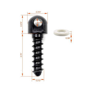 Kit de fixation pour sangle de fusil en acier et bois, 3 pièces, léger et durable, avec attaches et base pour accessoires de chasse en plein air - Product Image 3