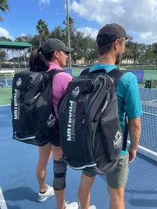 Free sample Pickleball Bag Adjustable Pickleball <b>Backpack</b> With Fence Hook <b>Water</b> Bottle Holder Fits 4 Paddles - Product Image 6