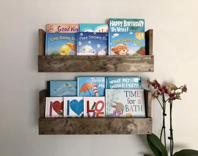 Duvar asılı raflar çocuklar kitap rafı bebek odası rafları