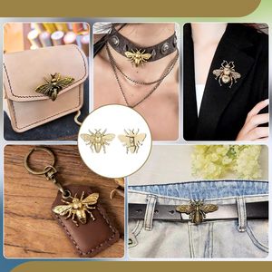 PH Pandahall PCS Broches de Abeja Dorados de Metal con Forma de Insecto, Cierres de Hebilla en Forma de D para Bolsos, Herrajes Desmontables para Cordones de Zapatos - Product Image 5