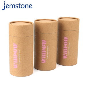 Boîte ronde en papier d'emballage de cylindre de stockage Kraft brun avec dessus Shaker pour désodorisant de nettoyage de tapis - Product Image 2