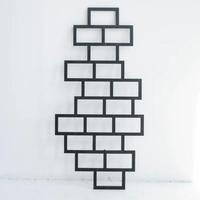 Treillis mural géométrique en métal moderne pour plantes grimpantes (Pothos, Lierre) et plantes d'intérieur – Décoration murale artistique pour la maison