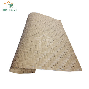 Phổ biến thiết kế mới bền mây nhân tạo mía vải cuộn nhựa Trần Mat dệt tấm cho các bức tường và trần nhà - Product Image 1