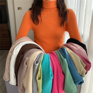Maglione a Collo Alto Lavorato a Maglia con Maniche Lunghe Primavera-Estate 2026, Pullover Morbido e Caldo per Donna - Product Image 2