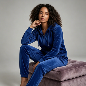 Conjunto Deportivo <span class=keywords><strong>de</strong></span> Felpa <span class=keywords><strong>de</strong></span> Poliéster <span class=keywords><strong>de</strong></span> Alta Calidad Personalizado para Mujer, Estilo Y2K, Top Corto, Sudadera con Capucha y Pantalones Deportivos SWALO, Disponible en Stock - Product Image 5