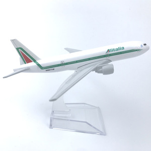 Modèle d'avion en alliage de 16 cm, Italie <span class=keywords><strong>777</strong></span>, objets de collection d'aviation - Product Image 1