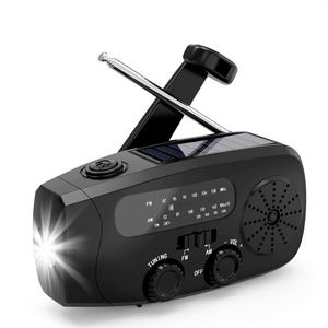 Linterna LED Portátil de Emergencia con Radio de Manivela, Pantalla Digital, Banco de Energía de 2000mAh, Cargador de Teléfono, Radio AM/FM/NOAA - Product Image 2