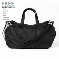 Bolsa de Viaje Deportiva Plegable de Gran Capacidad, Personalizada de Fábrica, con Cierre de Cremallera, Correa de Hombro Portátil, Impermeable