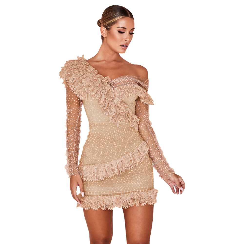 long sleeve bandage dress plus size Classic Long Sleeve Bandage Midi Dress - White
