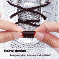 Unisexe 1 paire de lacets simples automatiques et épais avec boucle pivotante accessoires de chaussures faciles à installer