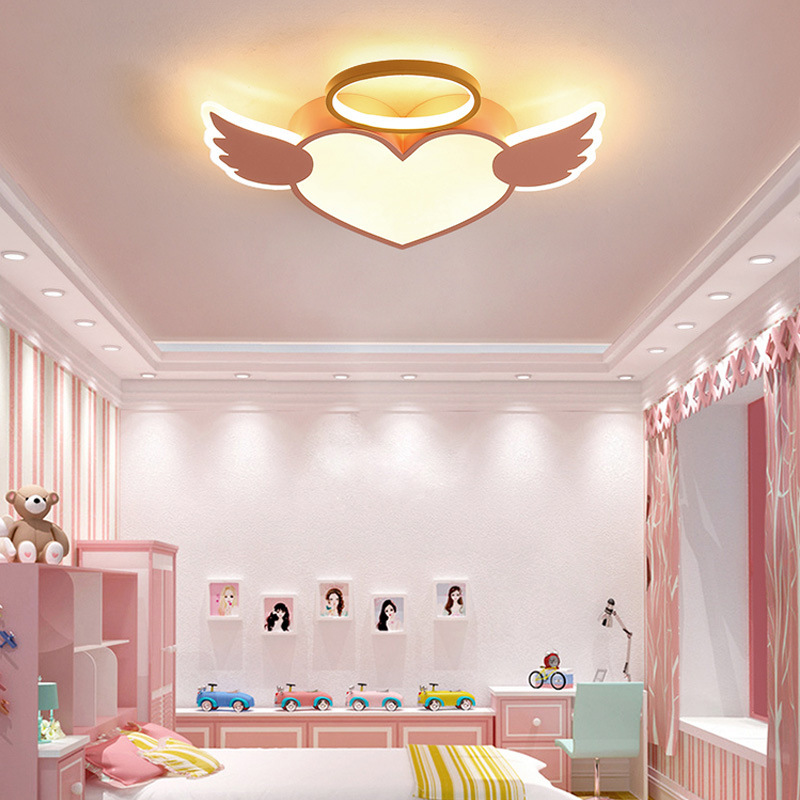 Luminaire Plafond Enfant Olucia Doenja - 3 Ampoules E27, Rose, Diamètre 30 Cm - Dimmable, IP20 - Pour Chambre Fille