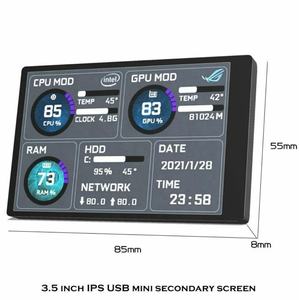 Pantalla secundaria IPS de 3,5 pulgadas, CPU, GPU, RAM, HDD, monitoreo de pantalla USB, <span class=keywords><strong>AIDA64</strong></span> libre para Mini ITX, funda compatible con Raspberry - Product Image 5